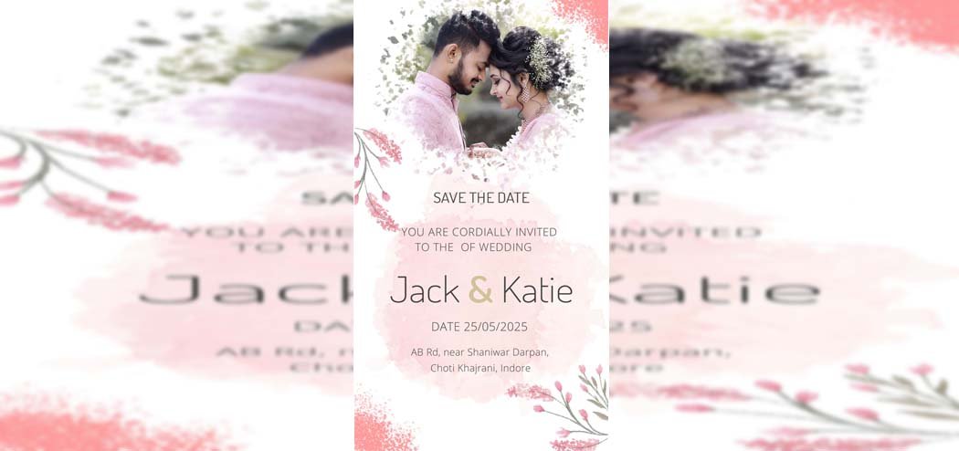 Wedding Invitation Card PSD-11